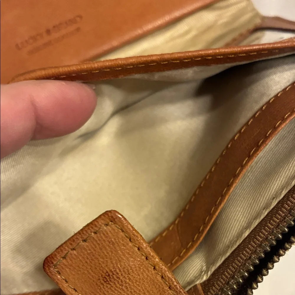 Lucky Brand‎ Brown Leather Wristlet